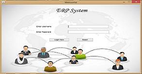 ERP System Application Homepage