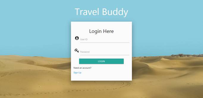 Travel Buddy Homepage